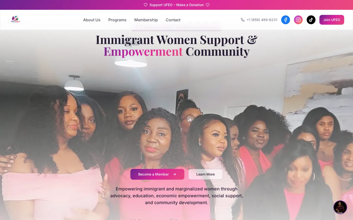 United Femigrant Empowerment website